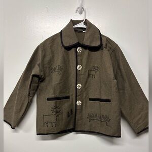 Venus Imports Made in Nepal 100% Cotton Aboriginal Print Jacket Size Small